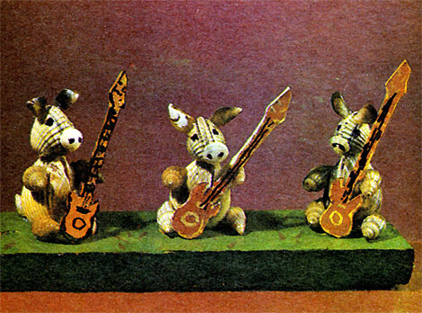 Три ослика с гитарами (рис. 89)