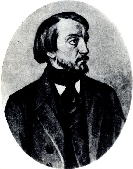 В. Г. Белинский (1811 - 1848). Литография с рисунка И. Астафьева, 1881 г.