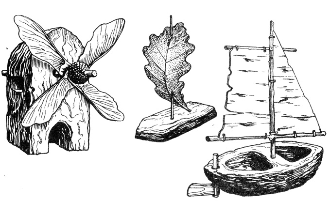 Рис. 30. Образцы изделий из коры деревьев