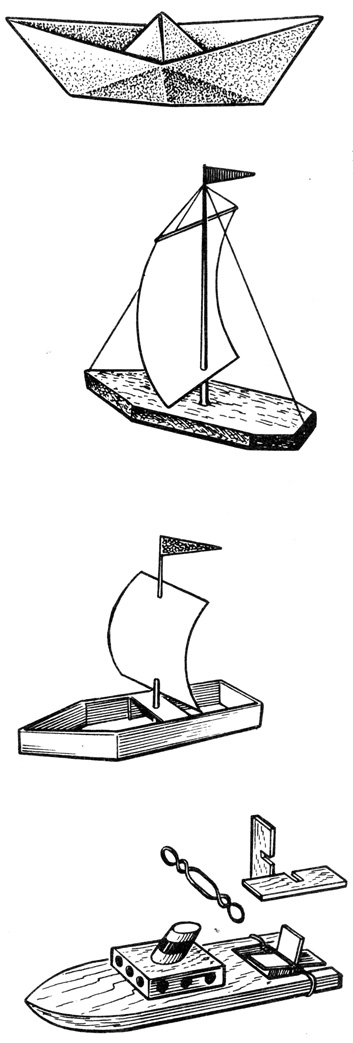 Рис. 48. Модели корабликов
