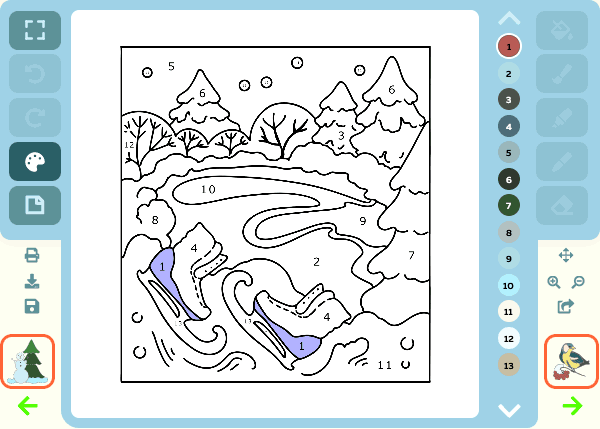    : https://coloring-for-kids.com/coloring-pages-winter/winter-skates